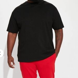 Fashion Nova Mens Black Short Sleeve Tee Size XXL